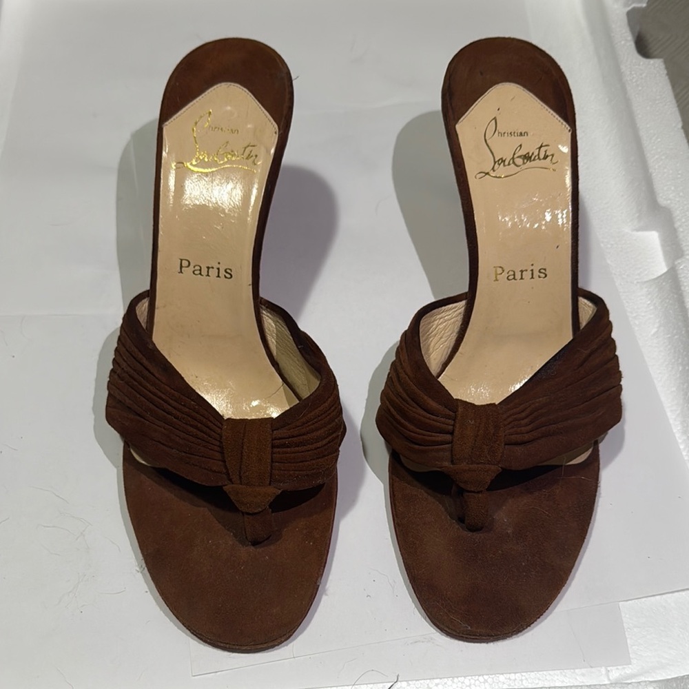 Christian Louboutin Brown Heels Size 9.5